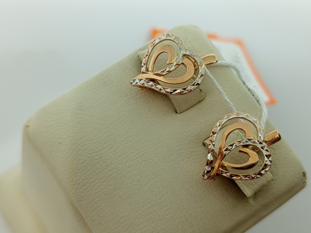 СЕРЬГИ БЕЗ КАМНЯ (Au 585)