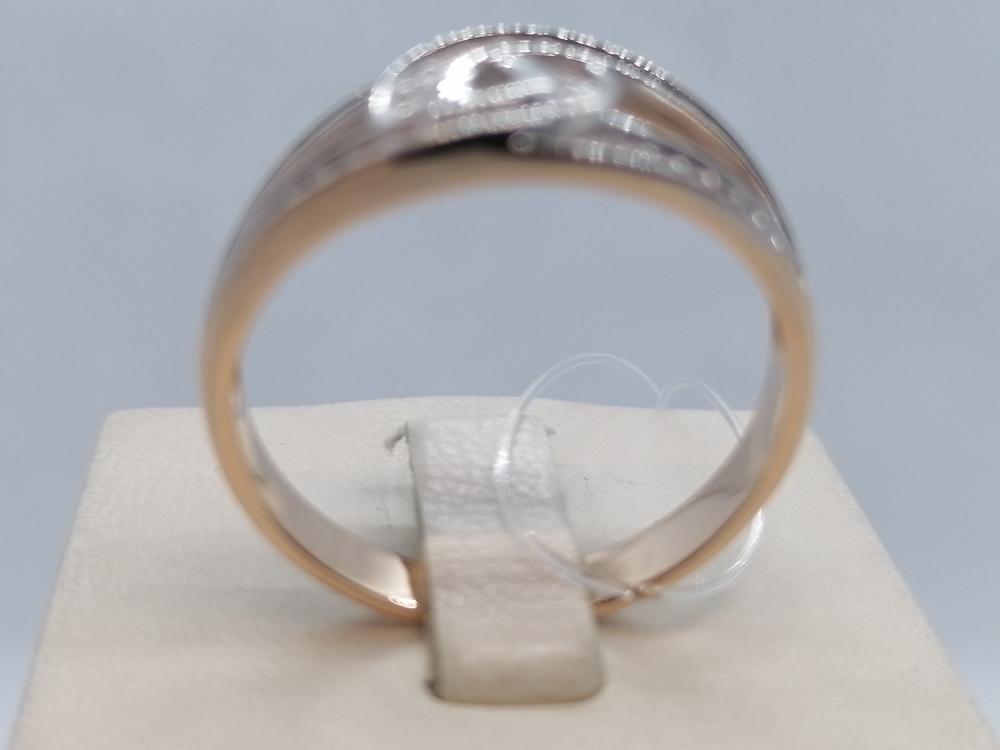 КОЛЬЦО С КАМНЯМИ (Au 585)