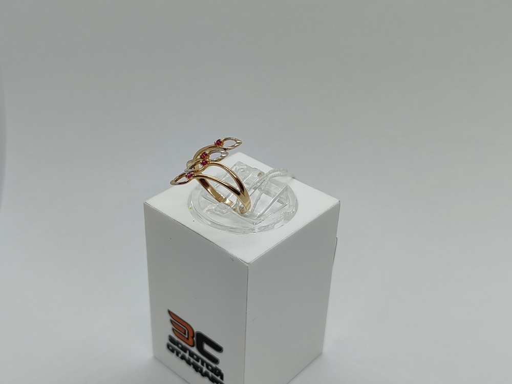 КОЛКМИ585 КОЛЬЦО С КАМНЯМИ (Au 585)