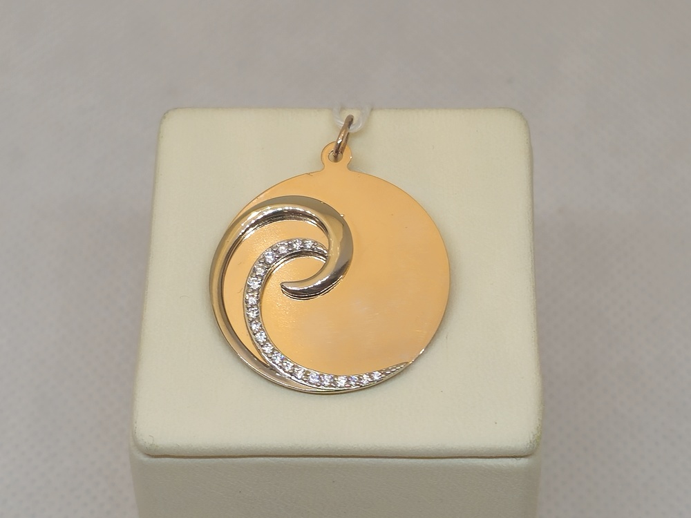 ПОДКМИ585 ПОДВЕСКА С КАМНЯМИ (Au 585) ПОДКМИ585 ПОДВЕСКА С КАМНЯМИ (Au 585)