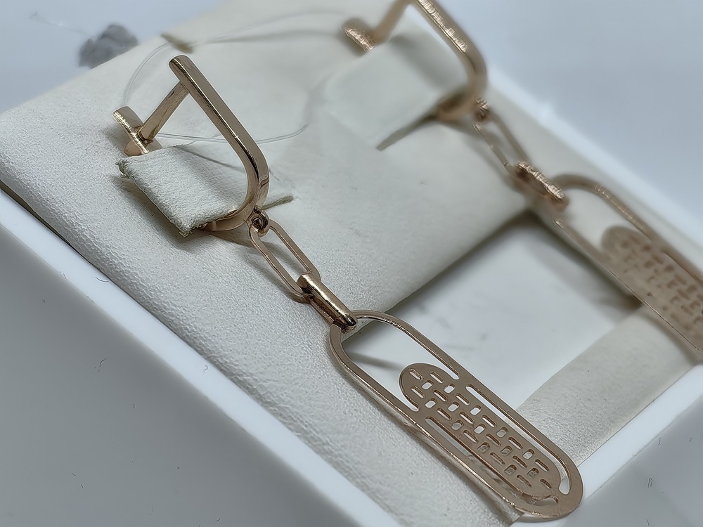 СЕРЬГИ БЕЗ КАМНЯ (Au 585)