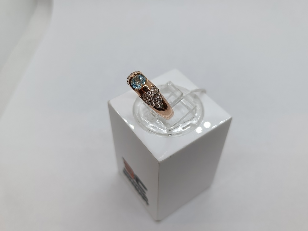 КОЛЬЦО С КАМНЯМИ (Au 585)