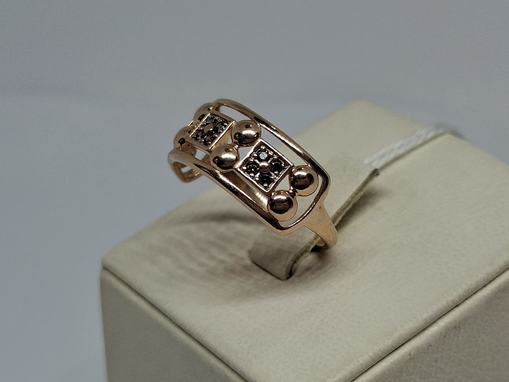 КОЛКМИ585 КОЛЬЦО С КАМНЯМИ (Au 585)