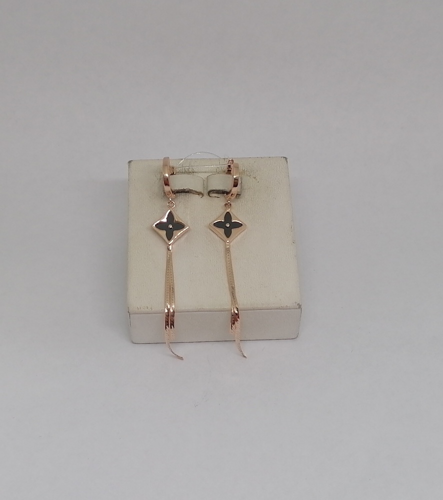 СЕРЬГИ С КАМНЕМ (Au 585)