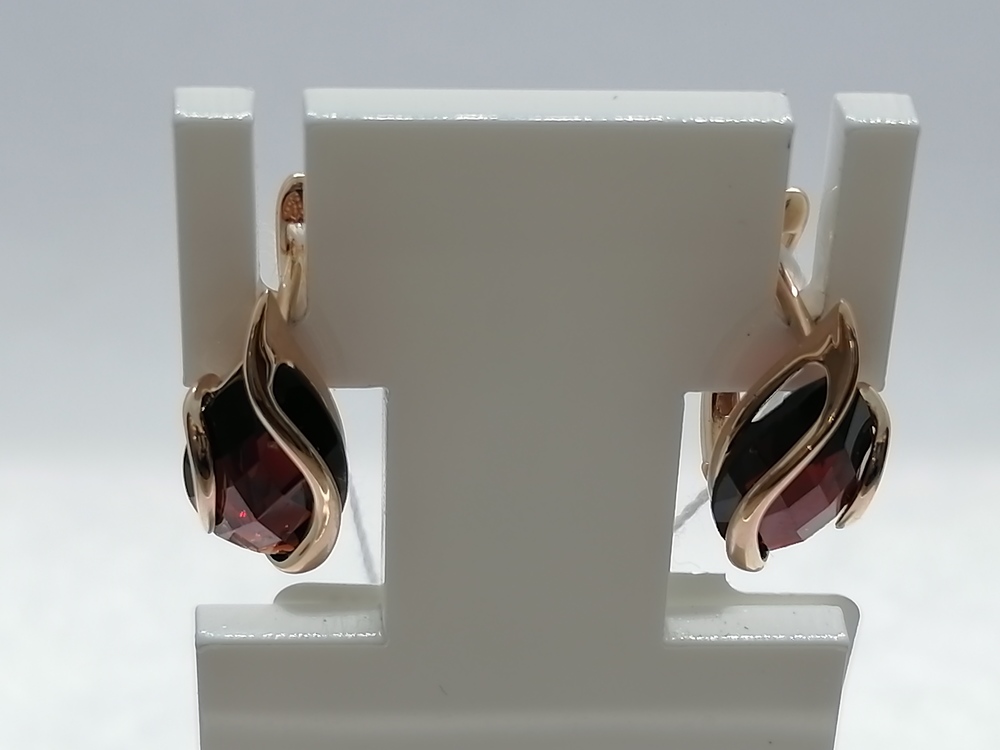 2180834 СЕРЬГИ С КАМНЕМ (Au 585)