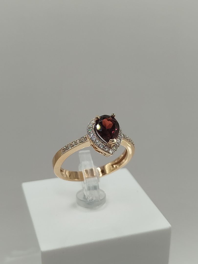 КОЛКМИ585 КОЛЬЦО С КАМНЯМИ (Au 585)