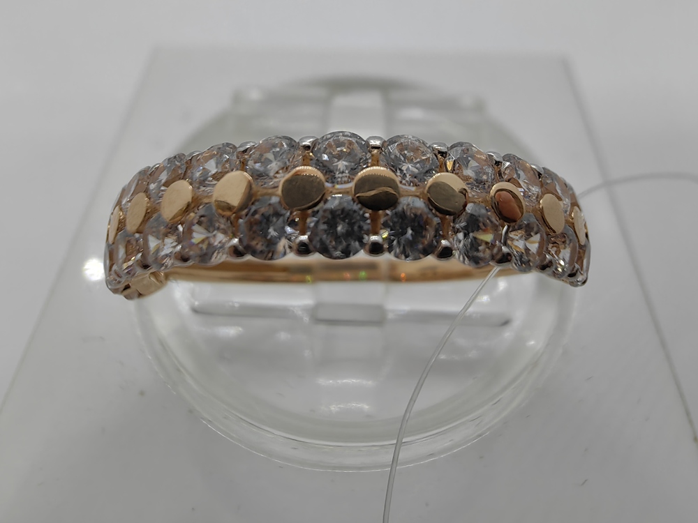 КОЛЬЦО С КАМНЯМИ (Au 585)