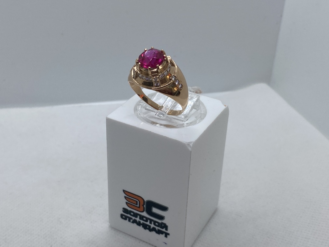 КОЛКМИ585 КОЛЬЦО С КАМНЯМИ (Au 585)