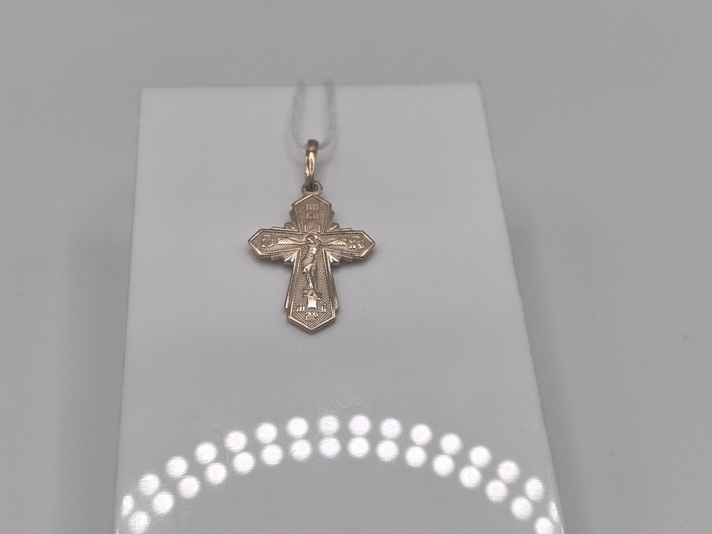 ПОДВЕСКА КРЕСТ БЕЗ КАМНЯ (Au 585)