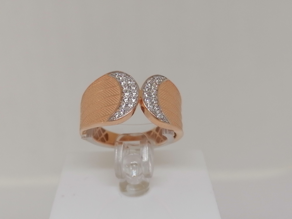 КОЛЬЦО С КАМНЯМИ (Au 585)