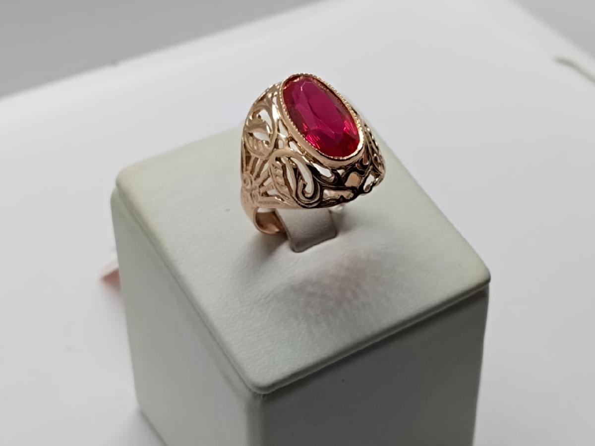 КОЛКМ583 КОЛЬЦО С КАМНЕМ (Au 583)