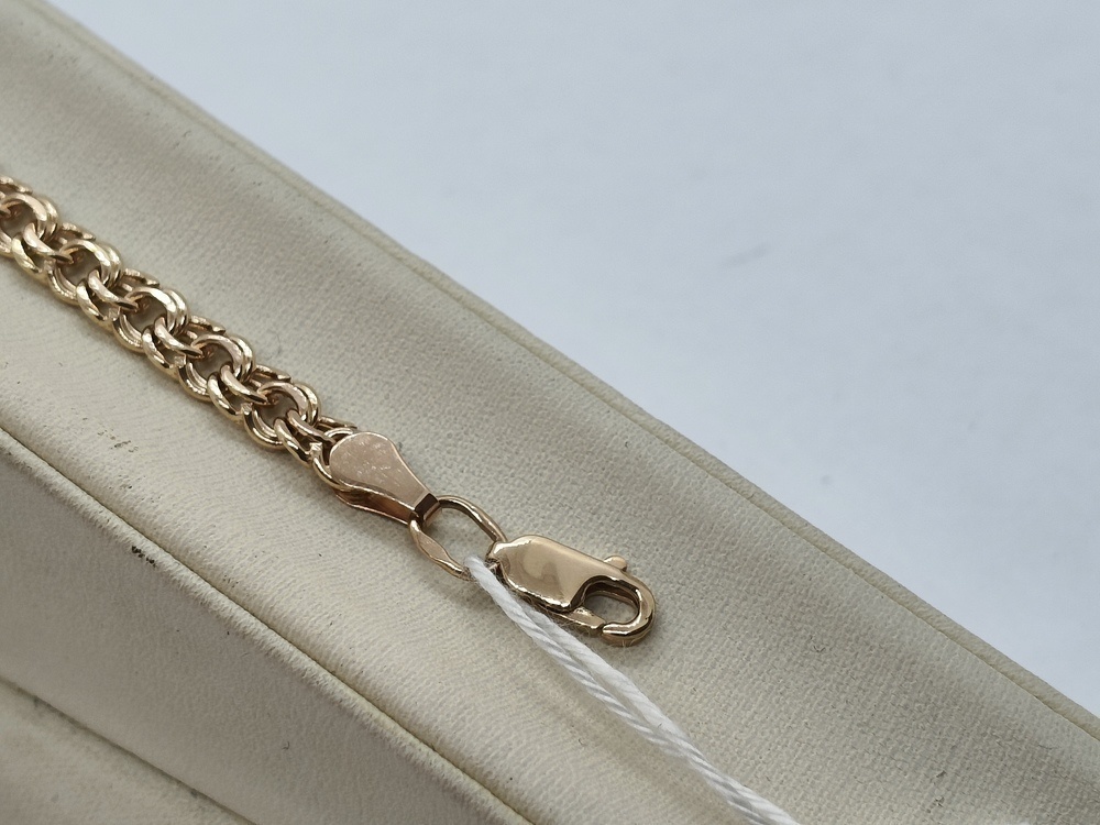 БЛБ585 БРАСЛЕТ ПОЛНОВЕСНЫЙ Бисмарк (Au 585)