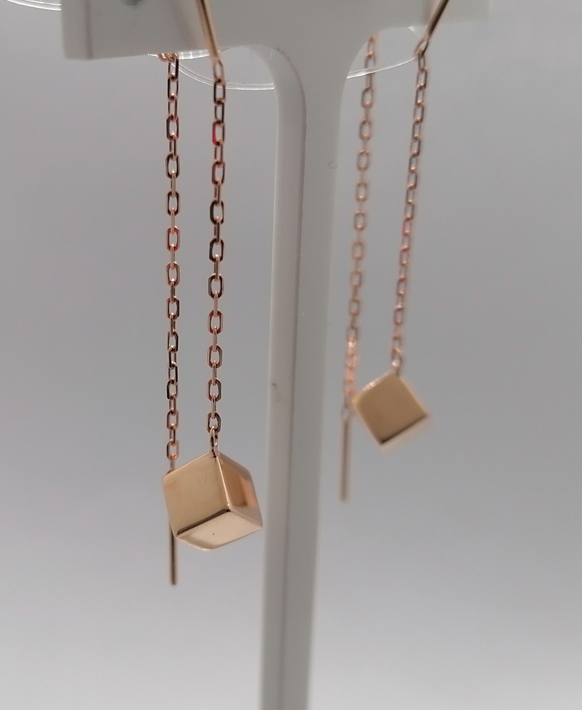 СЕРЬГИ ПРОДЕВКИ без камня (Au 585)