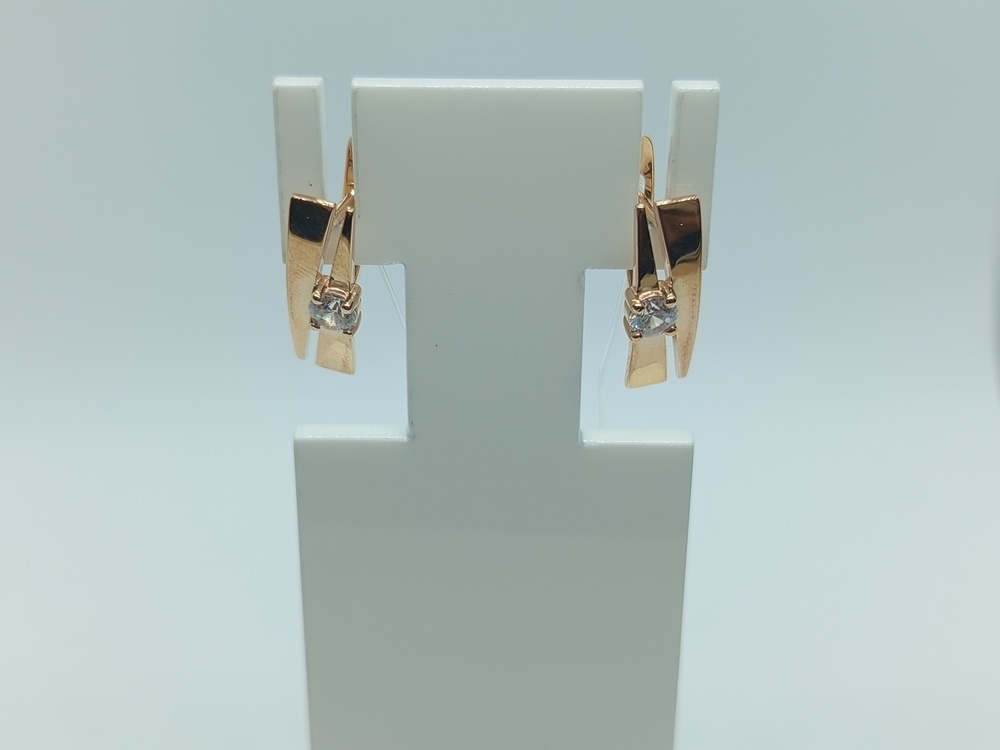 СЕРЬГИ С КАМНЕМ (Au 585)