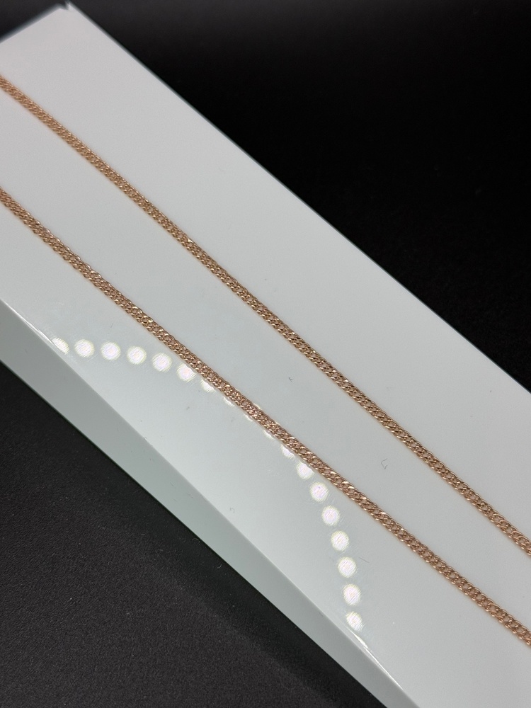 ЦЕПЬ ПУСТОТЕЛАЯ Ромб двойной (Au 585)