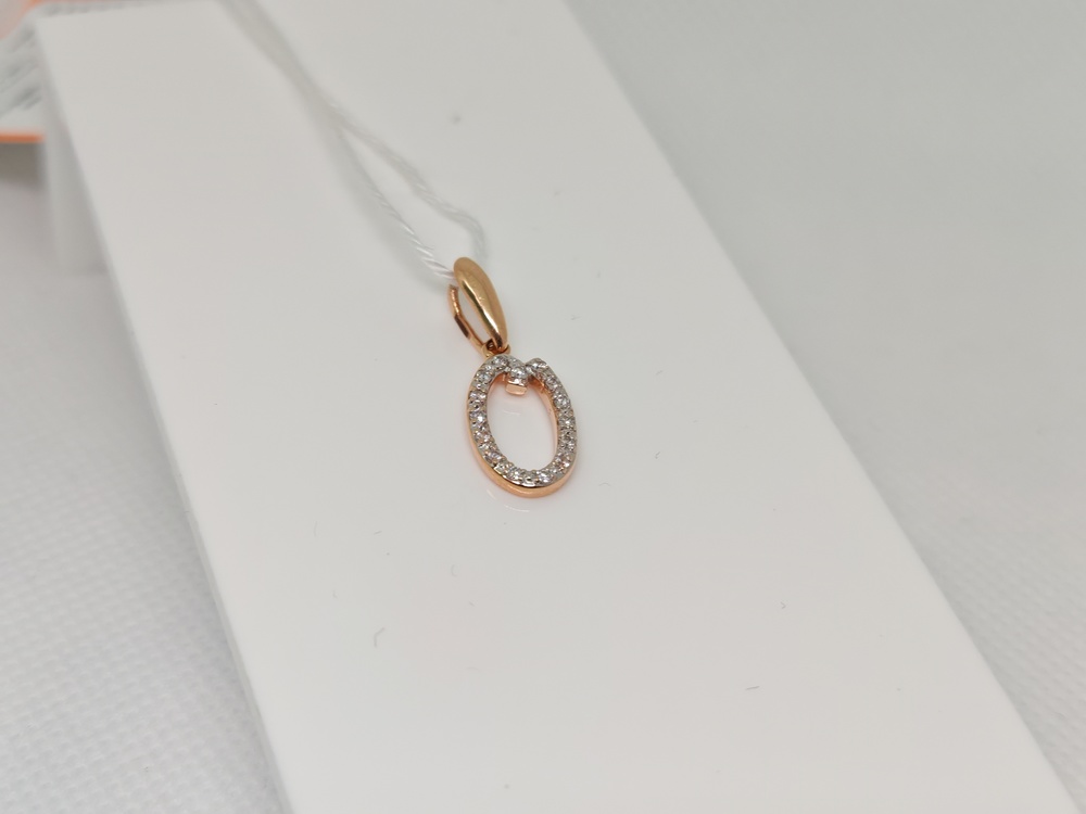 ПОДВЕСКА БУКВА О Au 585