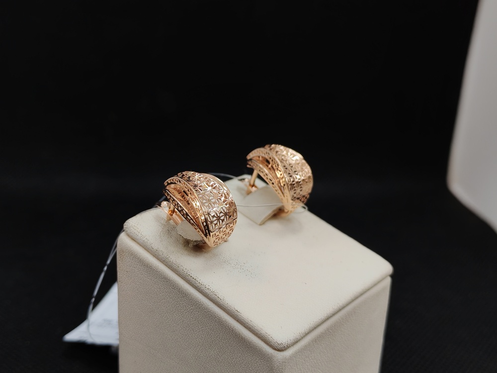 СЕРЬГИ БЕЗ КАМНЯ (Au 585)