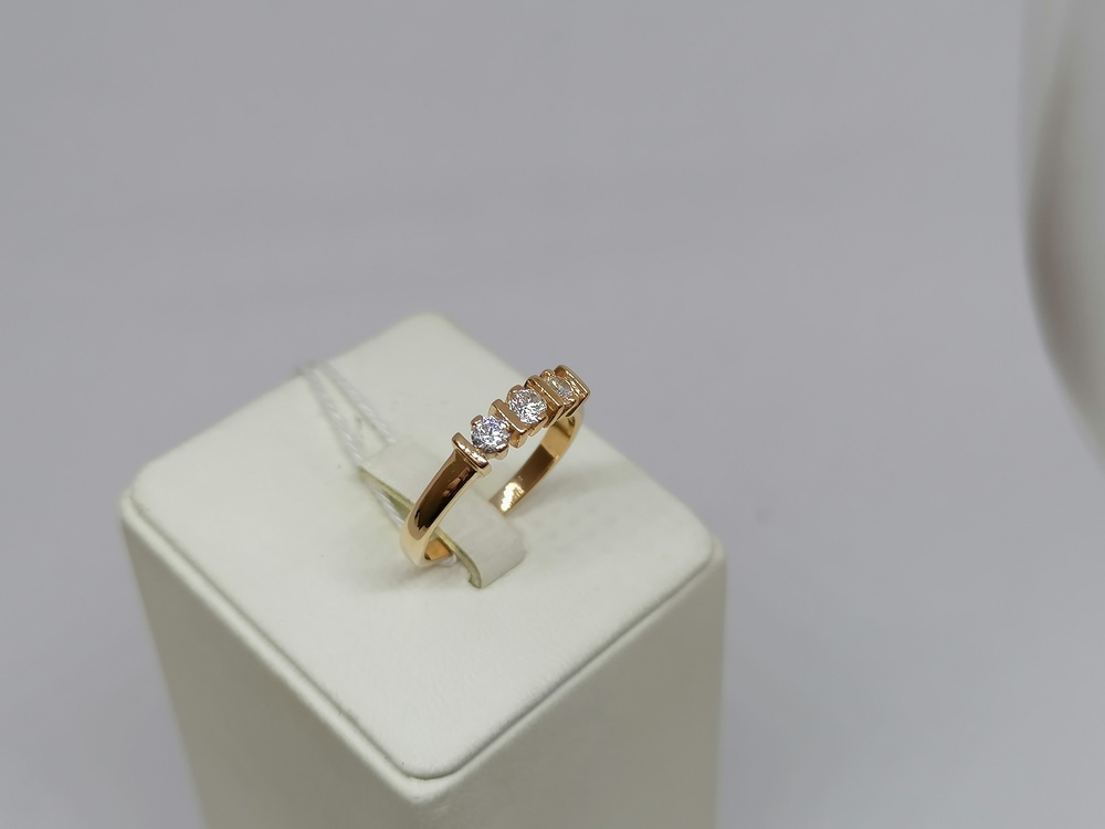 КОЛКМИ585 КОЛЬЦО С КАМНЯМИ (Au 585)