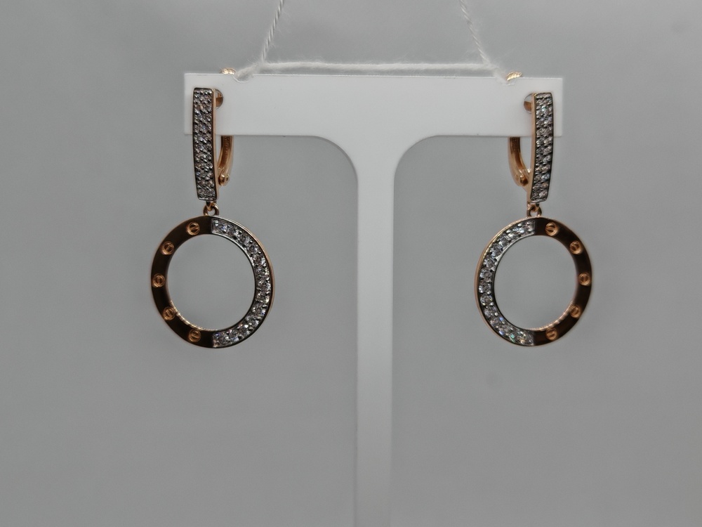 СЕРЬГИ С КАМНЯМИ (Au 585)