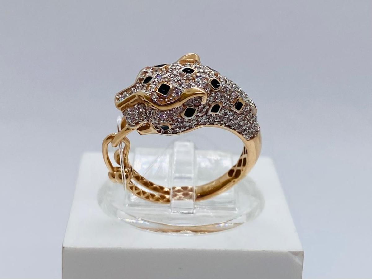 КОЛЬЦО С КАМНЯМИ (Au 585)