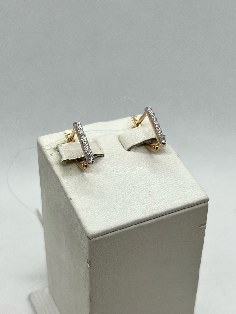 СЕРЬГИ С КАМНЕМ (Au 375)