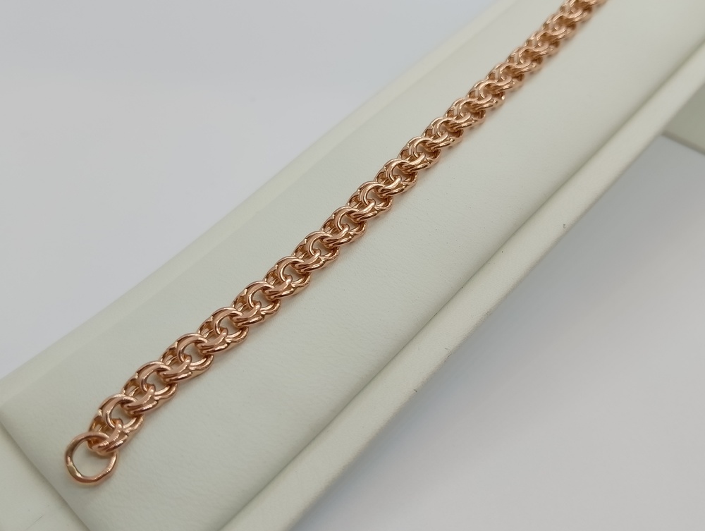 БЛБ585 БРАСЛЕТ ПОЛНОВЕСНЫЙ Бисмарк (Au 585)