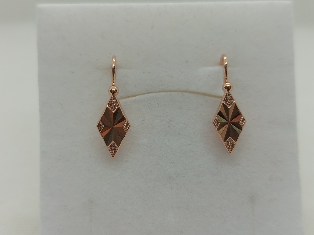 СБКМ583 СЕРЬГИ БЕЗ КАМНЯ (Au 583)