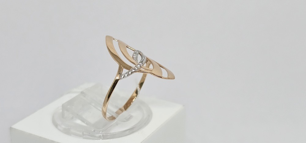 КОЛЬЦО С КАМНЯМИ (Au 585)