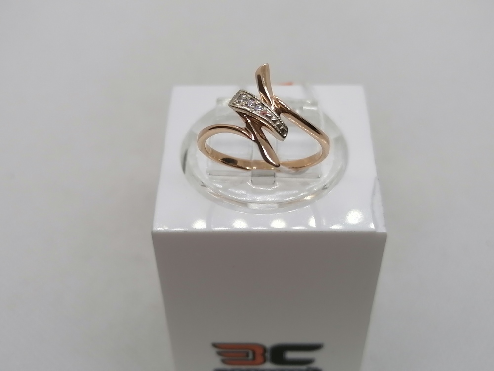 КОЛЬЦО С КАМНЯМИ (Au 585)