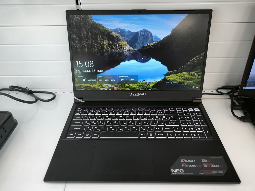 Ноутбук ARDOR Gaming; Core I5-12450H, GeForce RTX 3050, 16 Гб, 512 GB, Нет