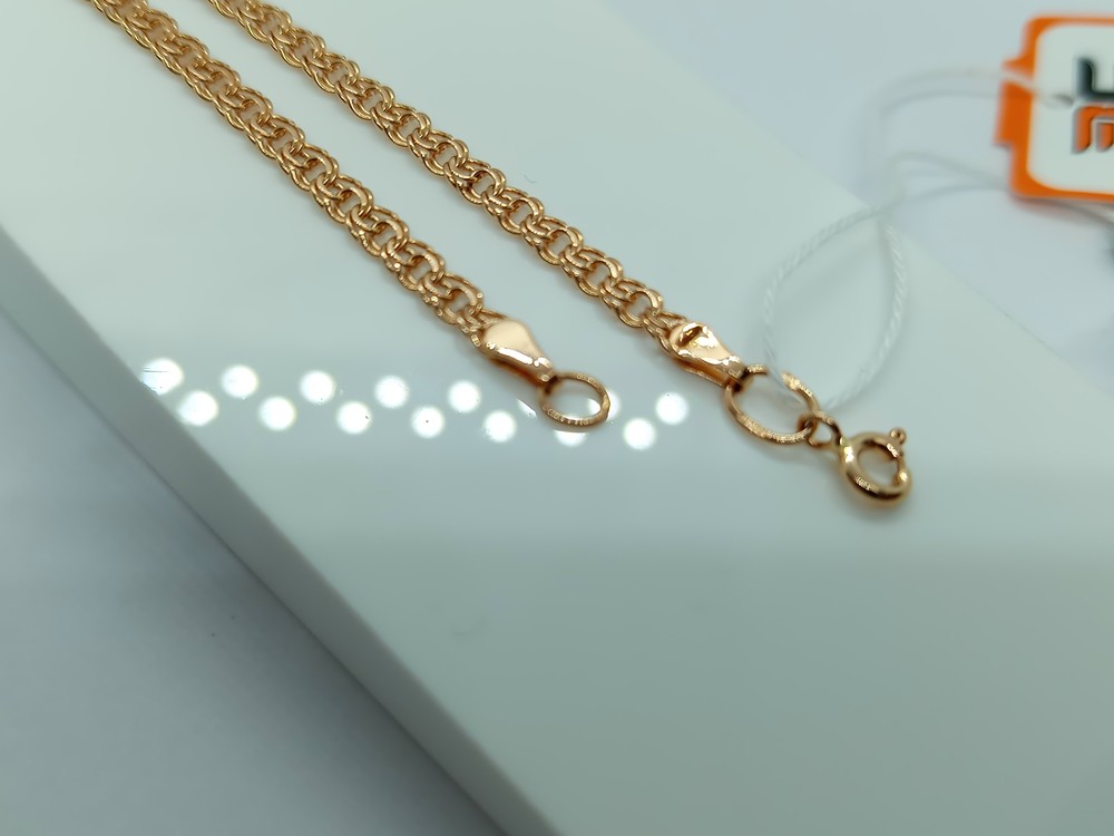 БЛБ585 БРАСЛЕТ ПОЛНОВЕСНЫЙ Бисмарк (Au 585)