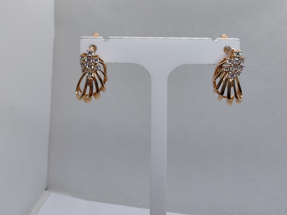 СЕРЬГИ С КАМНЯМИ (Au 585)