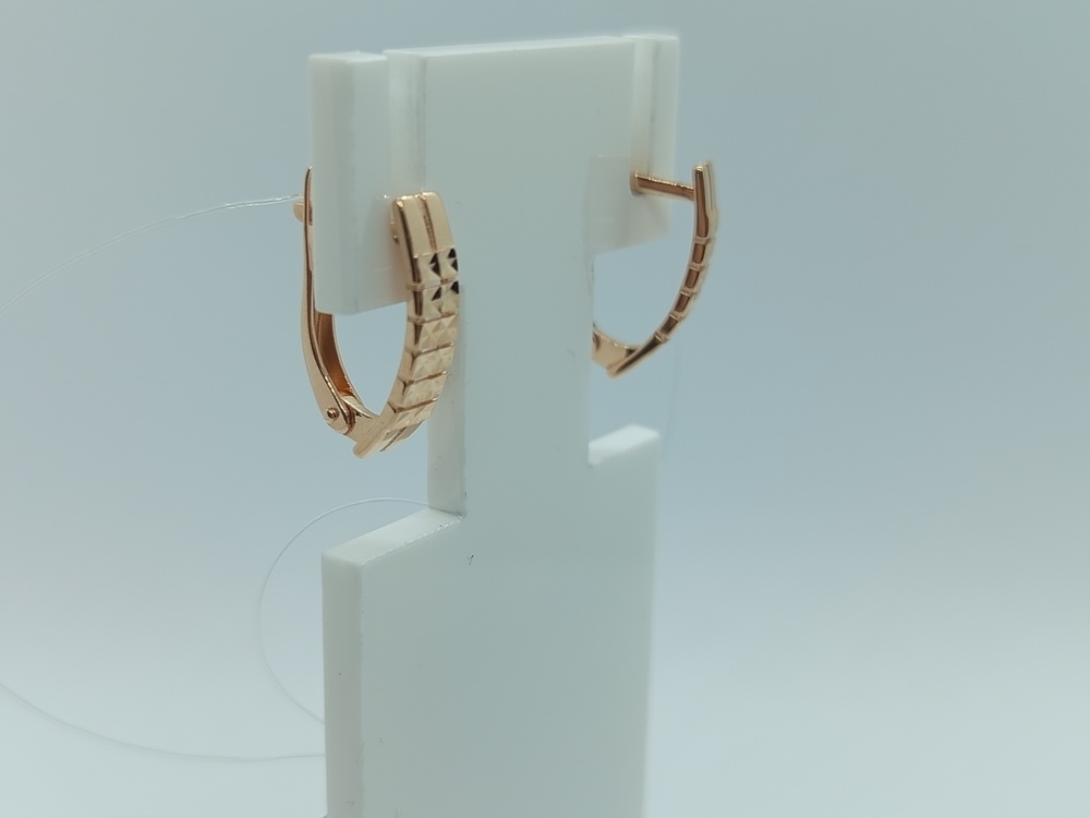 СЕРЬГИ БЕЗ КАМНЯ (Au 585)