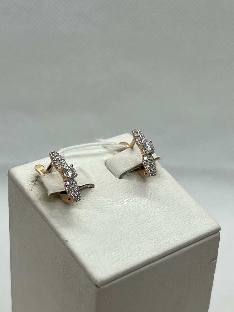 СКМИ585 СЕРЬГИ С КАМНЯМИ (Au 585)