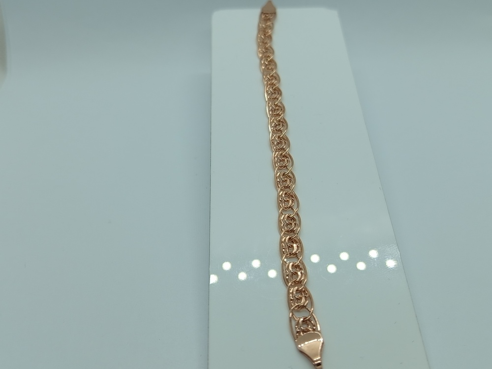 БРАСЛЕТ ПУСТОТЕЛЫЙ Нона-бисмарк (Au 585)