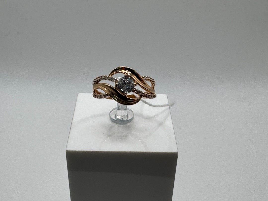 КОЛКМИ585 КОЛЬЦО С КАМНЯМИ (Au 585)