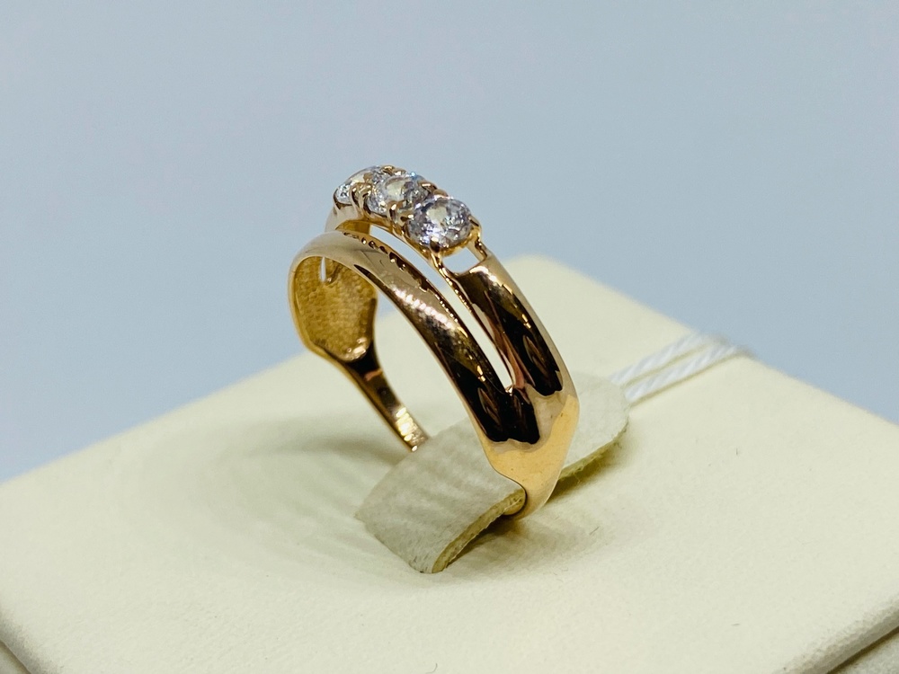 КОЛКМИ585 КОЛЬЦО С КАМНЯМИ (Au 585)