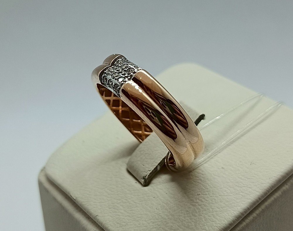 КОЛЬЦО С КАМНЯМИ (Au 585)