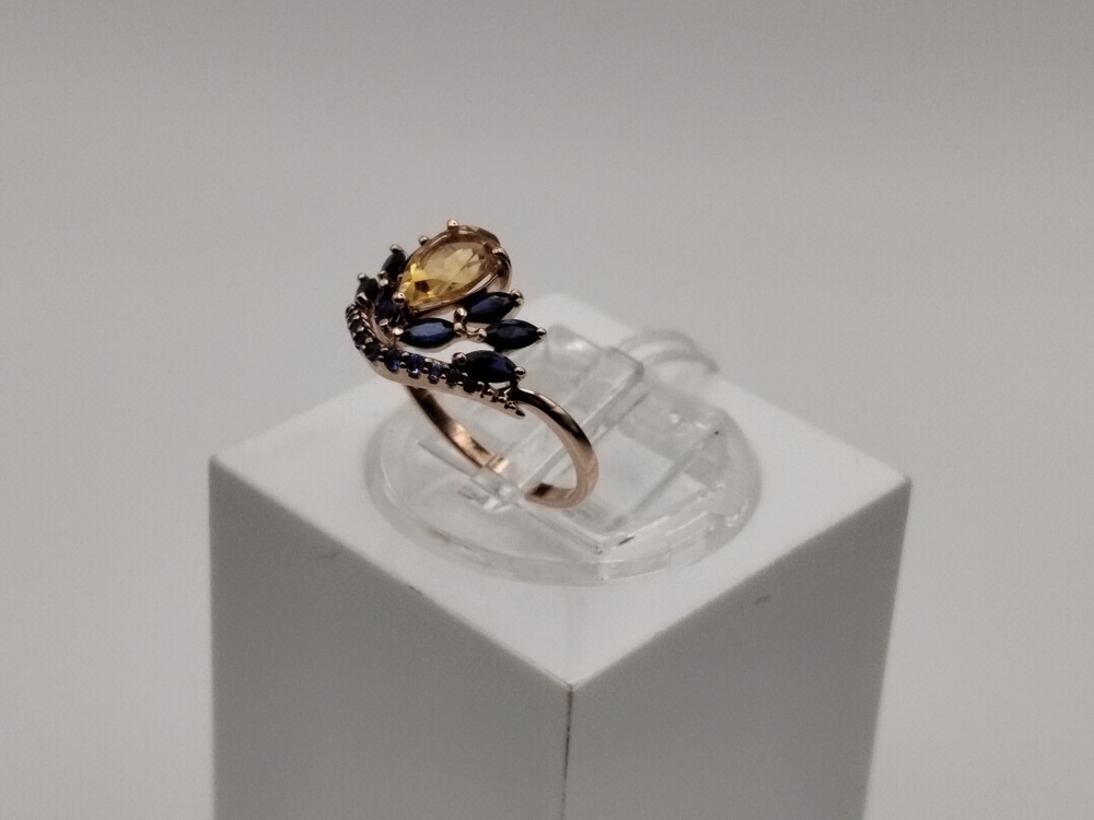 КОЛКМИ585 КОЛЬЦО С КАМНЯМИ (Au 585)