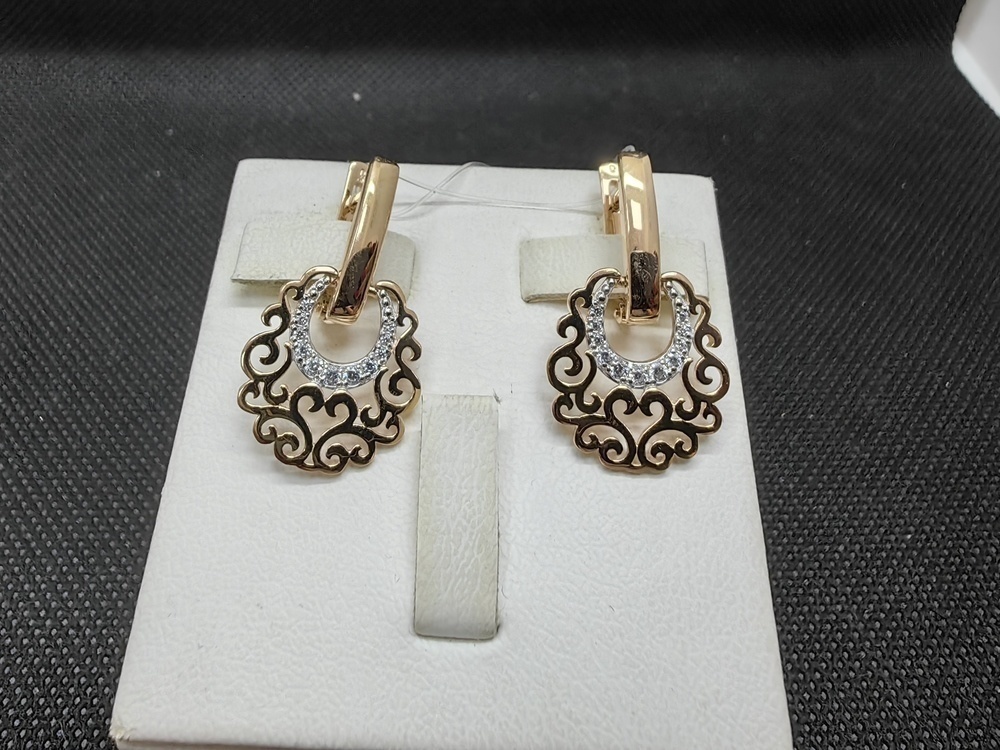 СЕРЬГИ С КАМНЯМИ (Au 585)