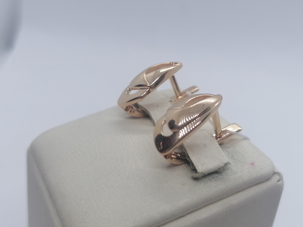 СЕРЬГИ БЕЗ КАМНЯ (Au 585)