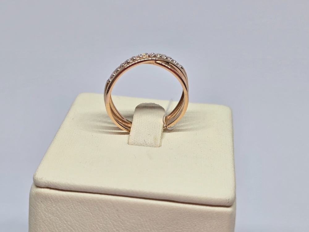 КОЛЬЦО С КАМНЯМИ (Au 585)