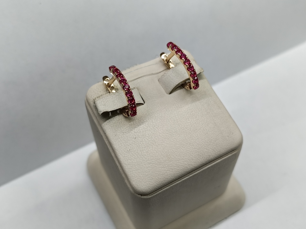 СЕРЬГИ РУБИН (Au 585)