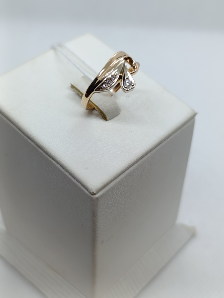 КОЛЬЦО С КАМНЯМИ (Au 585)