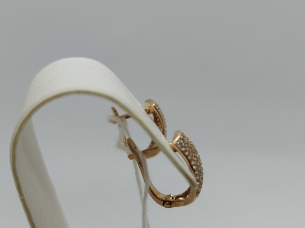 СКМИ375 СЕРЬГИ С КАМНЯМИ (Au 375)