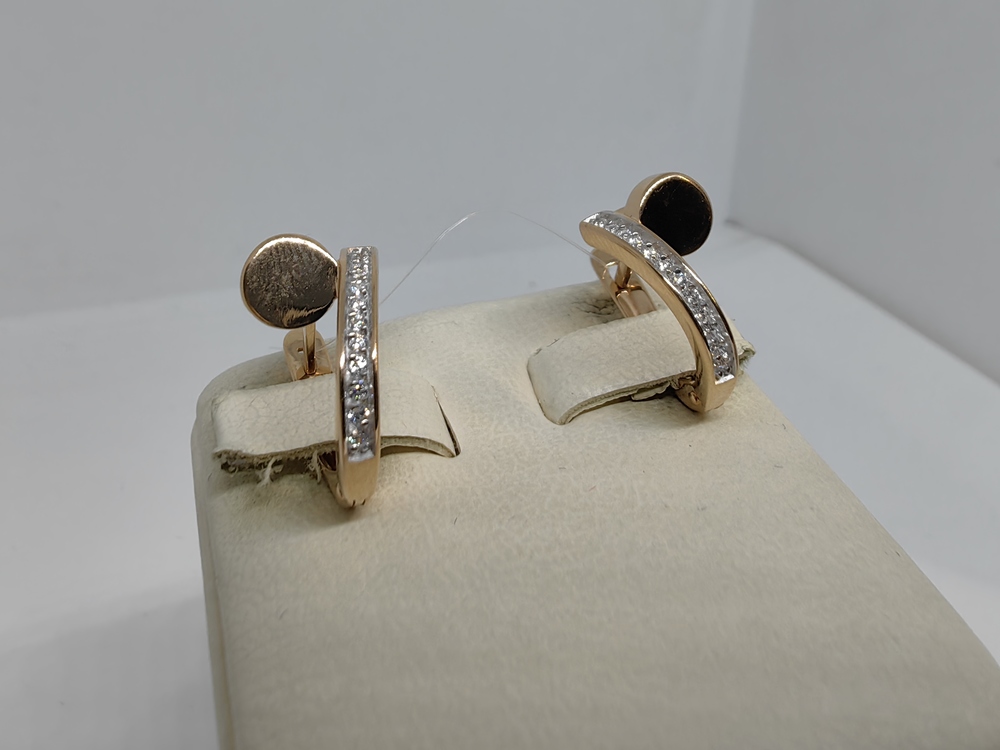 СЕРЬГИ С КАМНЯМИ (Au 585)