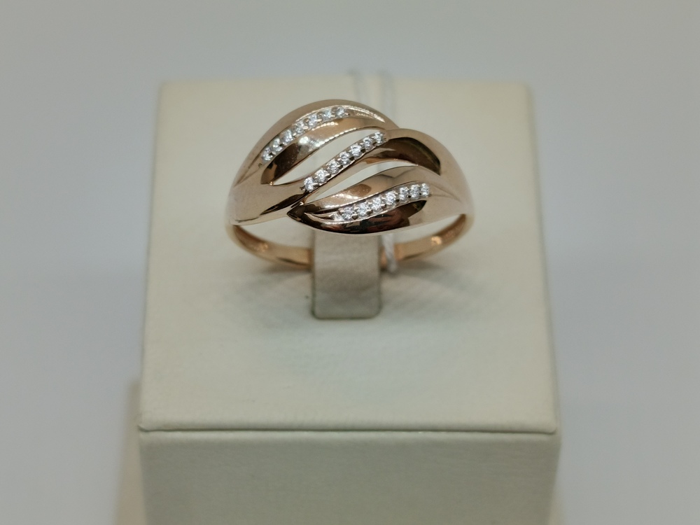 КОЛКМИ585 КОЛЬЦО С КАМНЯМИ (Au 585)