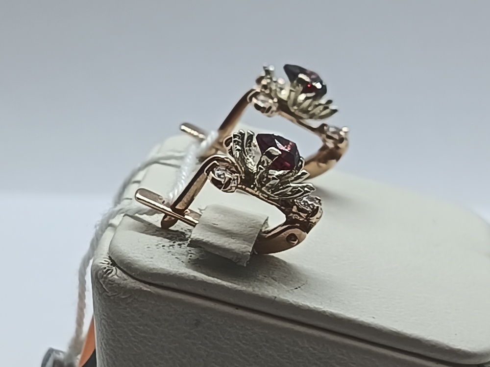 СЕРЬГИ С КАМНЯМИ (Au 585)