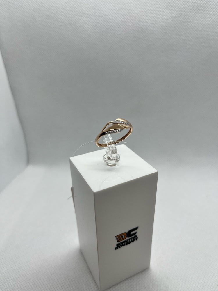 КОЛЬЦО С КАМНЯМИ (Au 585)