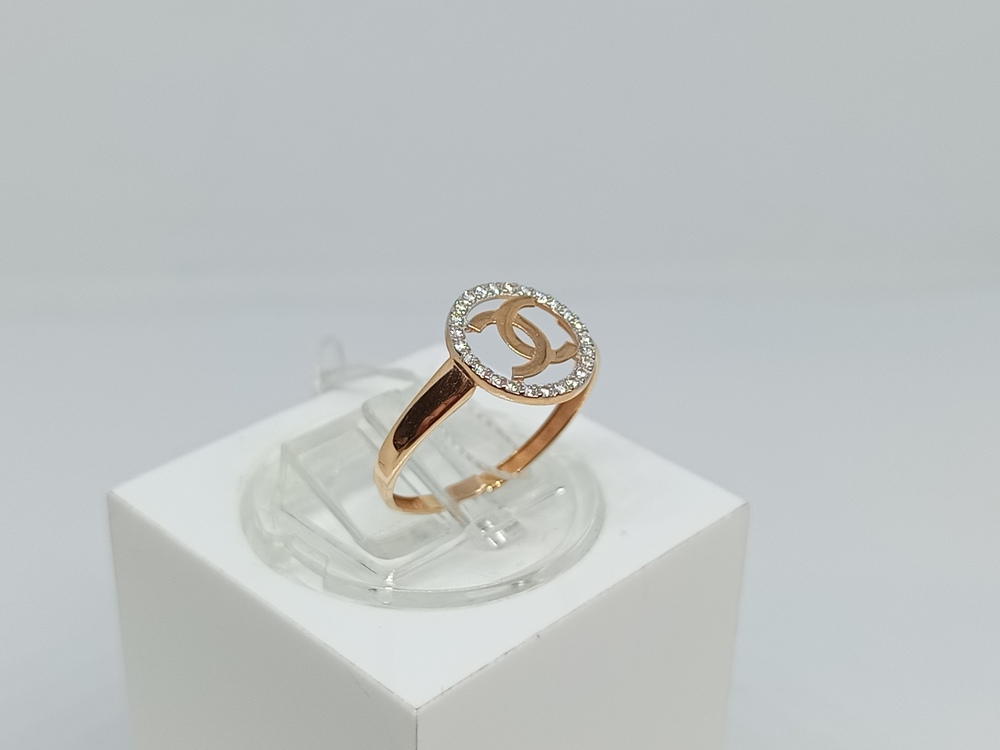 КОЛЬЦО С КАМНЯМИ (Au 585)